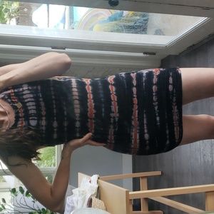Tie dye stretch dress